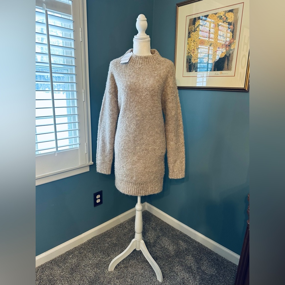 English Factory Cozy Roundneck Sweater Dress